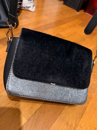 Borsa Carpisa nera e argento