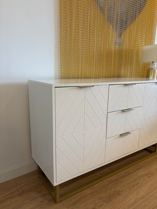 Aparador Blanco y Dorado Maison du Monde