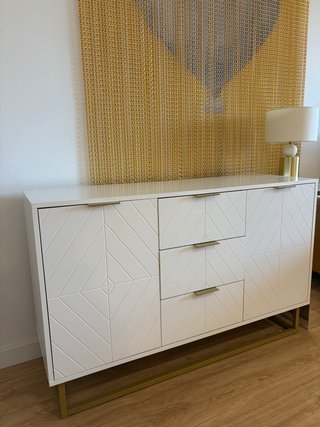 Aparador Blanco y Dorado Maison du Monde