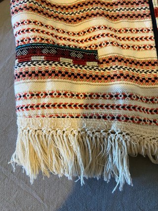 Chaqueta étnica boho con flecos