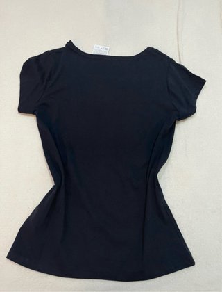 Camiseta manga corta negra Pepco mujer talla M