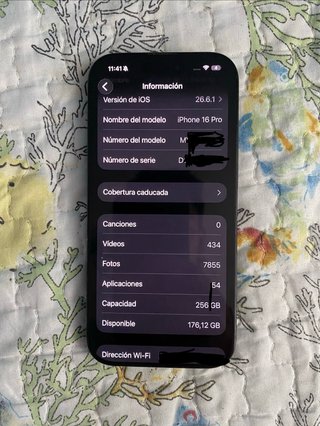 iPhone 16 Pro 256GB Space Gray 92%bat