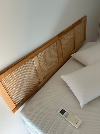 Cabecero de Cama Ratán y Madera