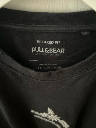 Camiseta Pull&Bear Negra Talla M