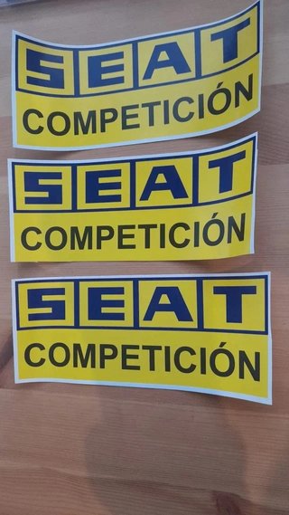 3 Pegatinas SEAT Competición