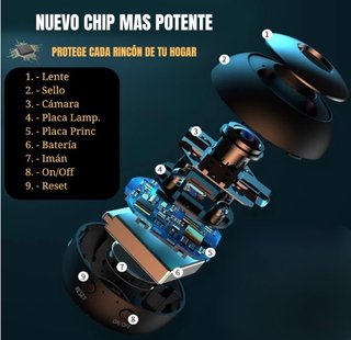 Mini Camara Espia 1080p IP Wifi a Tiempo Real
