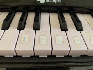 Piano a coda per bambini nero