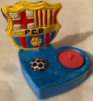 Porta Velas Corazón FC Barcelona