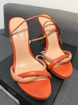 Sandalias LODI Yidara Tacón Naranja Talla 39