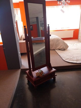 Espejo de pie vestidor de madera