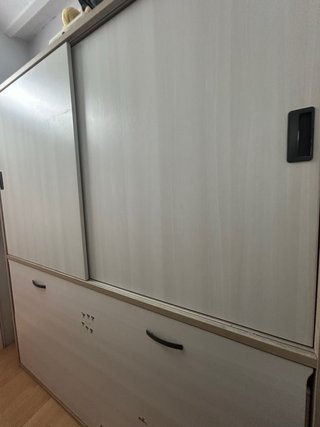 Cama juvenil abatible + armario 2 puertas