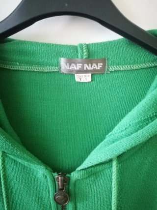 Sudadera Naf Naf verde con capucha