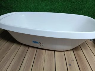 Orthex Bañera de 50 L con tapón | Blanco | Bañera