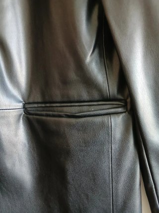 Chaqueta Poliéster Negra