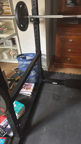 Rack de gym + barra olímpica