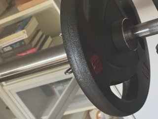 Rack de gym + barra olímpica