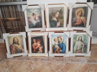 Lote 7 Cuadros Religiosos Varios