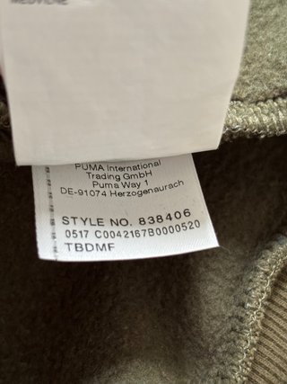 Sudadera Puma Verde Oliva con Capucha