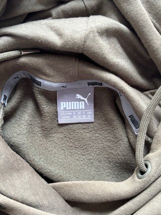 Sudadera Puma Verde Oliva con Capucha