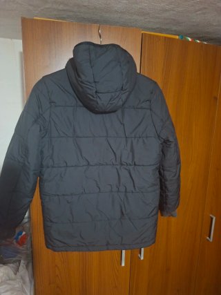 Plumífero Adidas Negro y Rosa talla 11-12