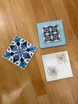 Set 3 Piastrelle Decorative