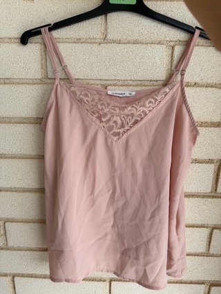 TERRANOVA | Camiseta de tirantes rosa talla XS