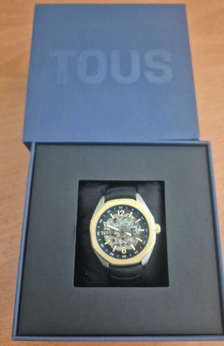 Reloj TOUS Automático Esqueleto Dorado