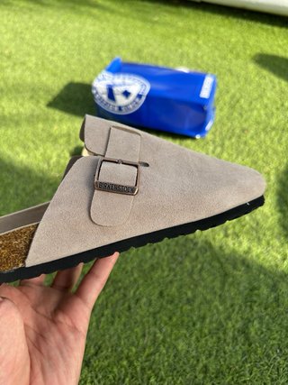 Zuecos Birkenstock Gris Perla Talla 38