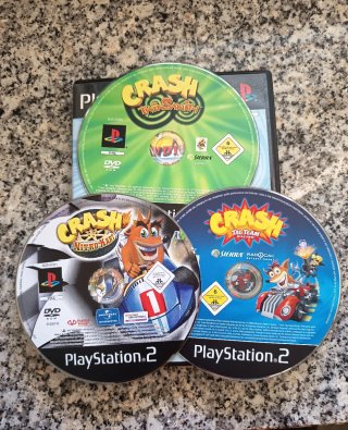 3 Giochi Crash PS2: Twinsanity, Nitro Kart, Tag Te