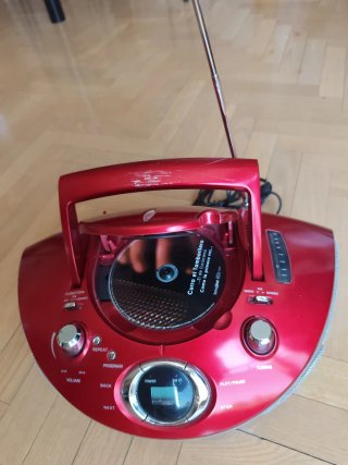 Reproductor MP3 CD Radio Rojo