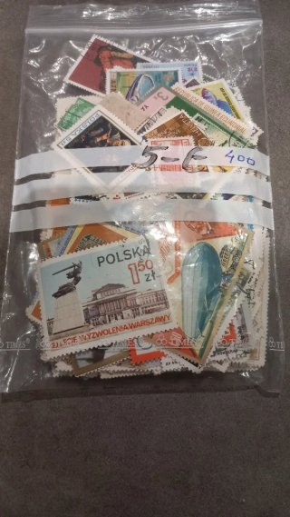 Lote 400 sellos del mundo usados