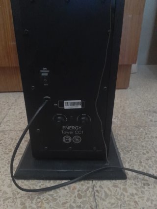 Altavoz Torre USB Aux Radio Negro