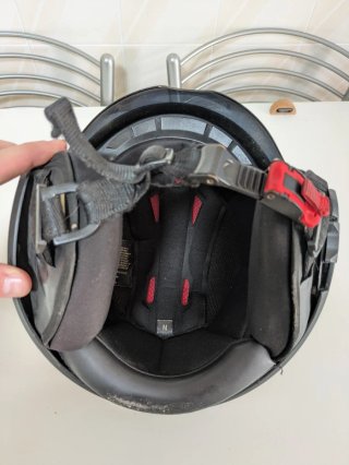 Casco Jet Talla M Negro