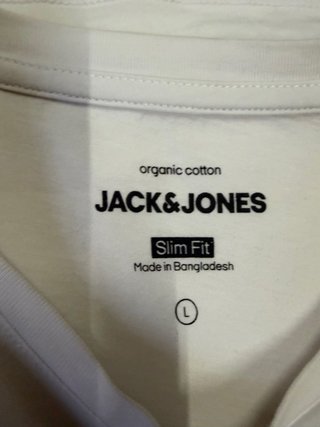 Camiseta Jack & Jones Blanca Talla M