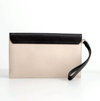 Furla Metropolis bolso negro beige cuero