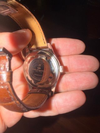 Reloj Philip Watch Correa Marrón y Esfera Plateada