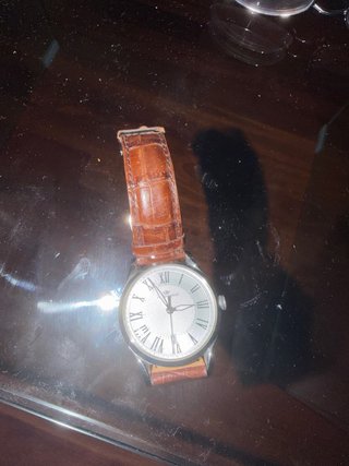 Reloj Philip Watch Correa Marrón y Esfera Plateada