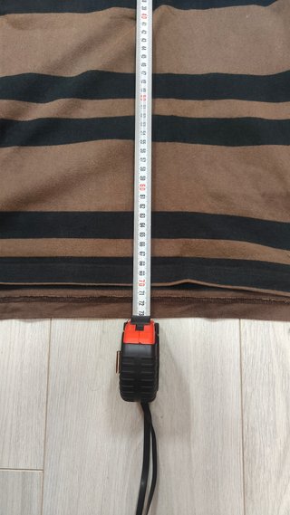 Polo Lacoste Rayas Marrón y Negro Talla L