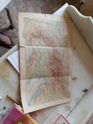 Mapa Antiguo Alpes Mar Adriático