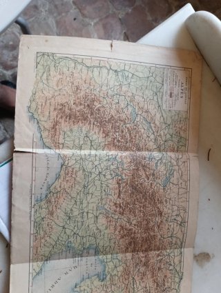 Mapa Antiguo Alpes Mar Adriático