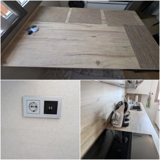 Cocina premium NASA + Isla + Porcelánico + Campana