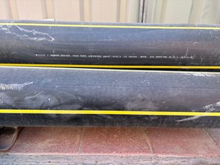 Tubería Gas PE100 200mm 8m UNE EN 1555