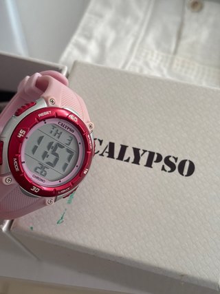 Reloj Calypso niña rosa y rojo