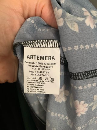 Vestido corto Artemera floral negro talla M