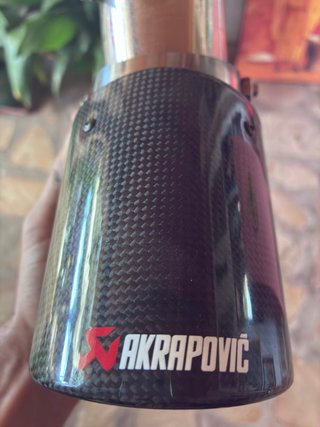 Cola de escape Akrapovič carbono