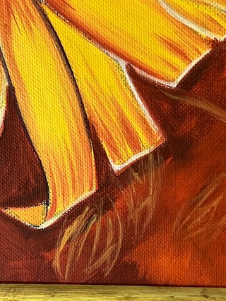 Pintura a mano. Cuadro de  Flores, Óleo en Lienzo