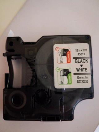 2 Cintas Etiqueta Dymo D1 12mm x 7m Negra