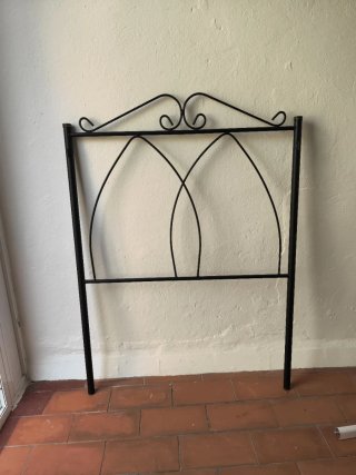 Cabecero de forja negro