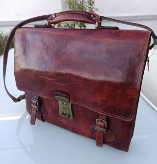 Maletín Ejecutivo Vintage Piel Essence NY Con Llav
