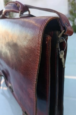 Maletín Ejecutivo Vintage Piel Essence NY Con Llav